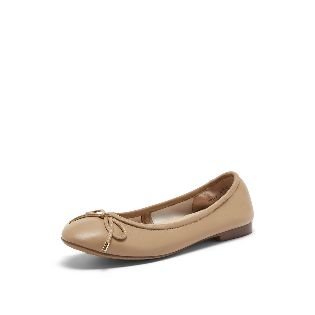 Round Toe Flats with Knot