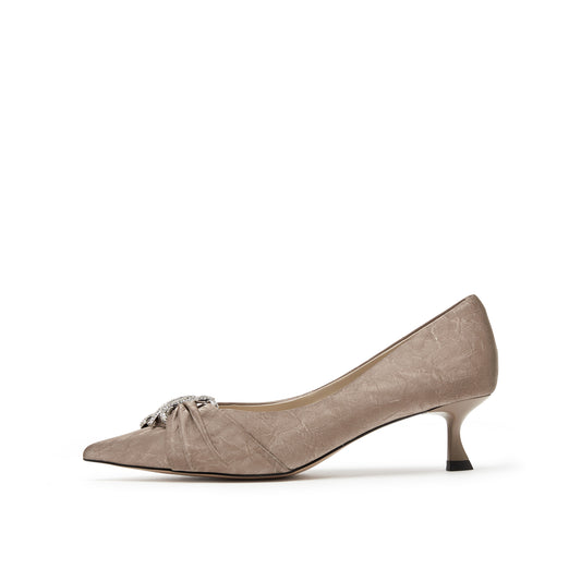 Crystal-embellished Pump