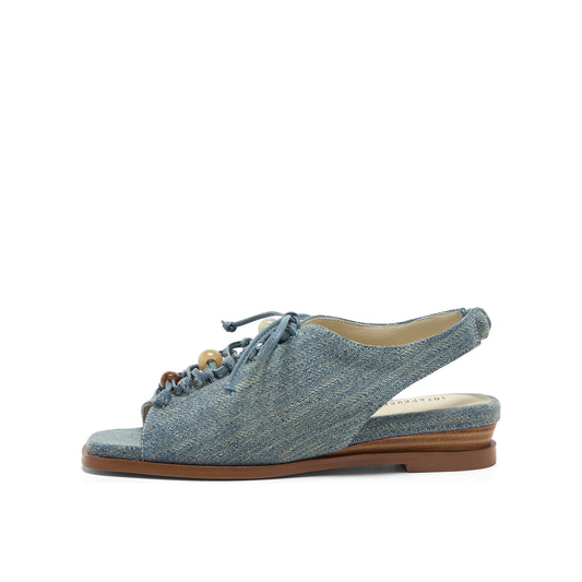 Beading Lace Sandals