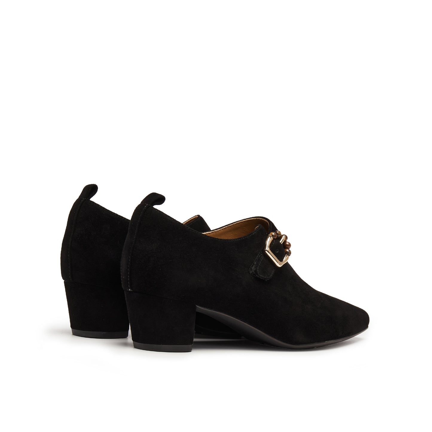 Buckled High Vamp Shoes