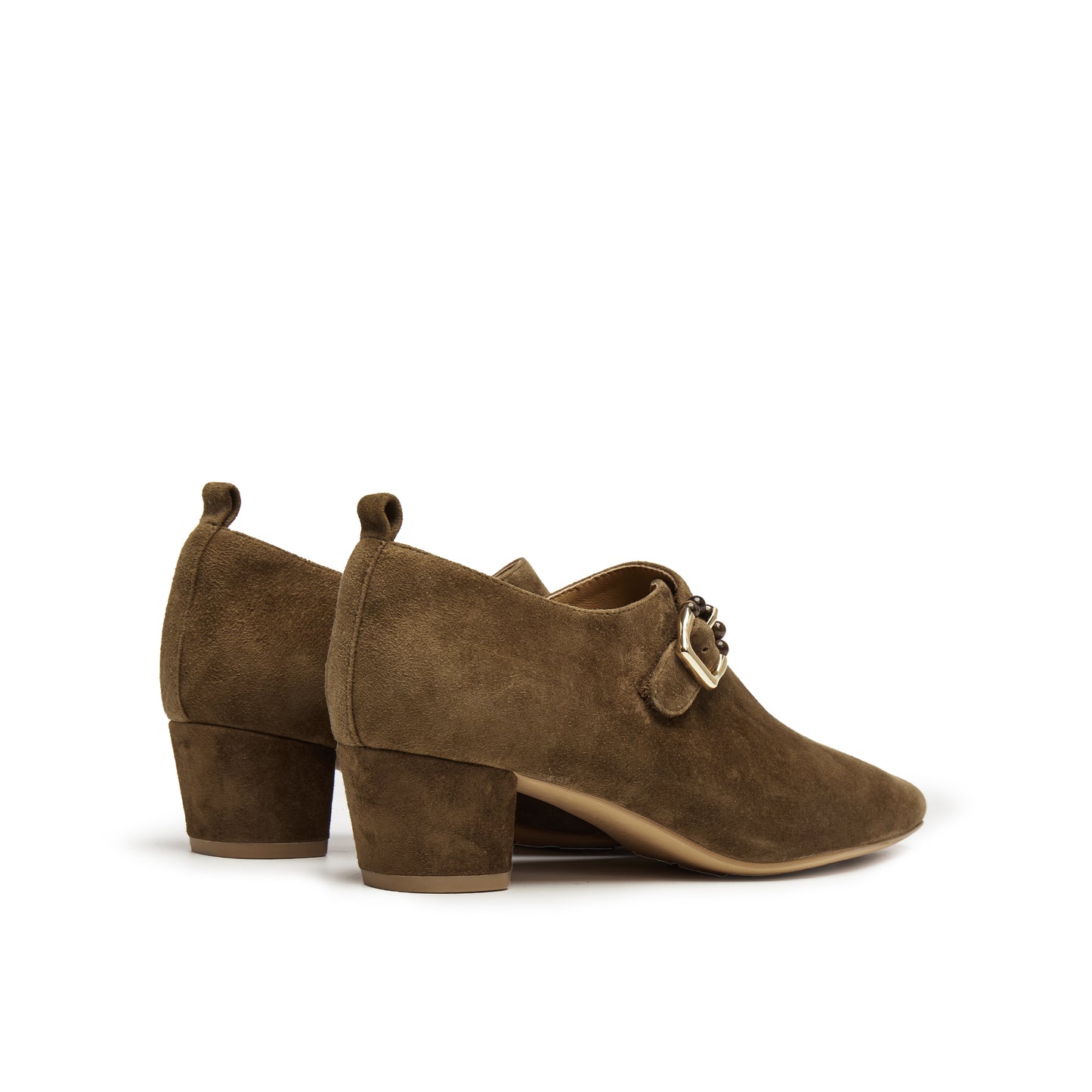 Buckled High Vamp Shoes