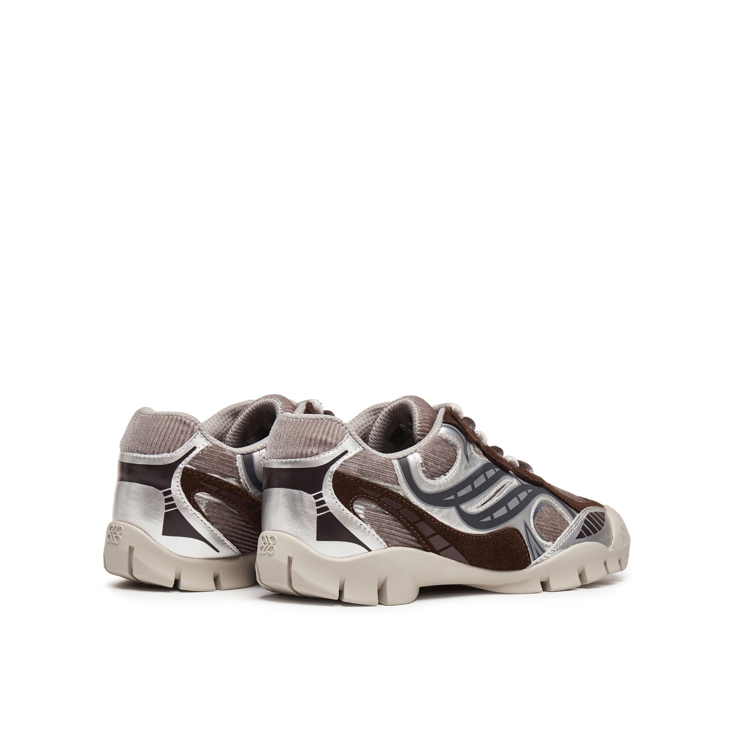 Oversized Infinity Logo Thin Sole Sneakers