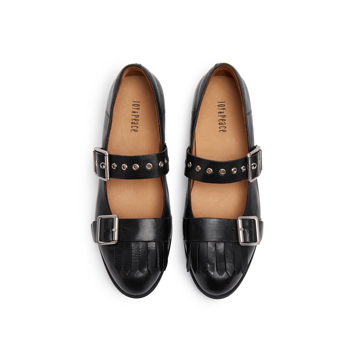Double Buckle Mary Jane with Fringe