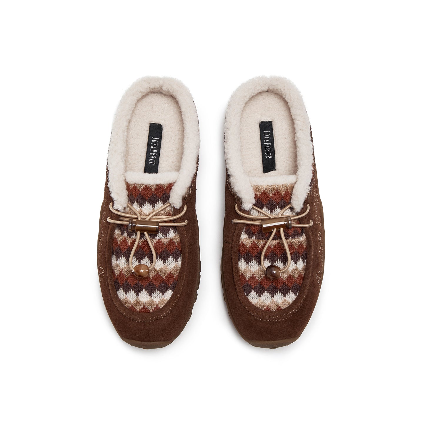 Calf Split / Faux Wool Mule
