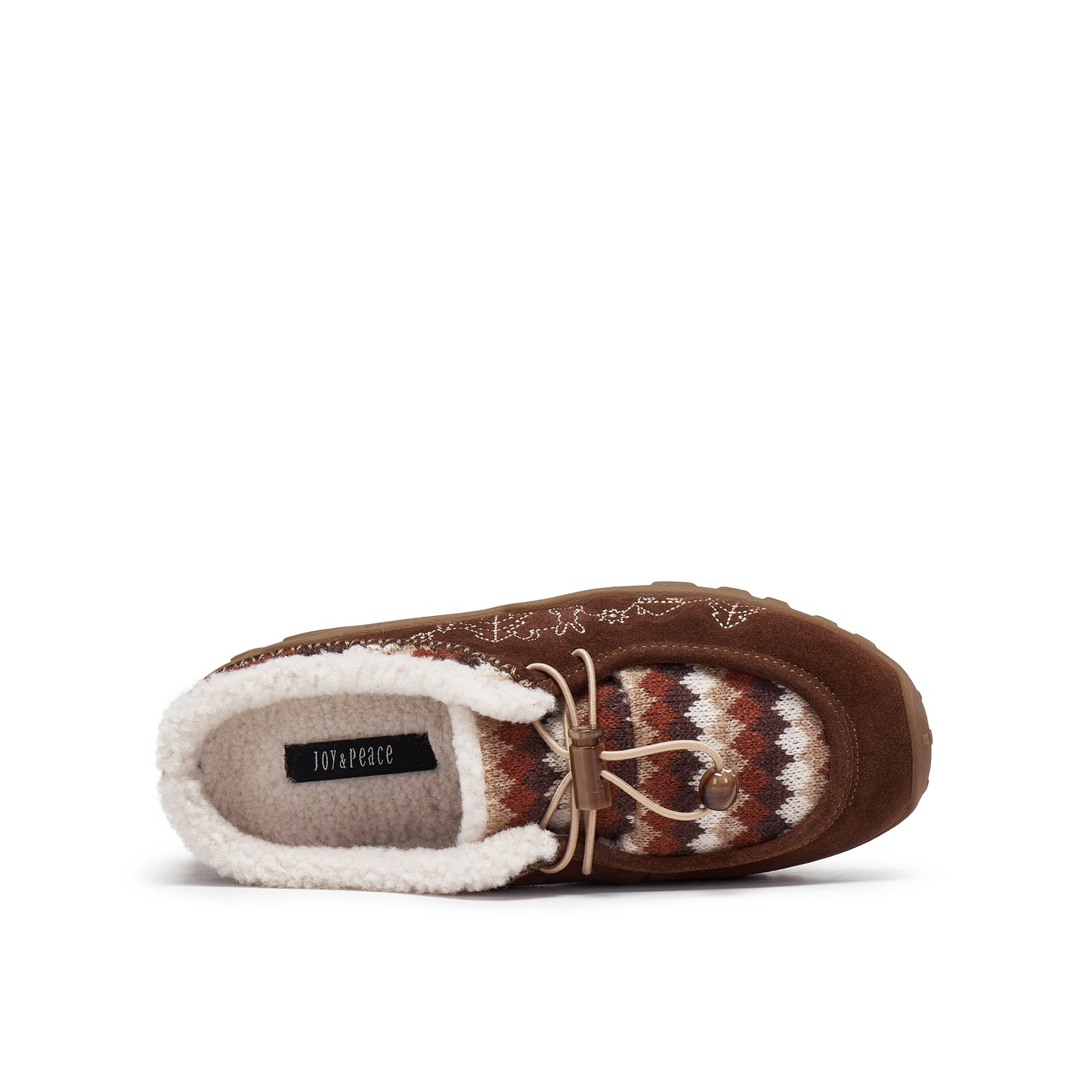 Calf Split / Faux Wool Mule