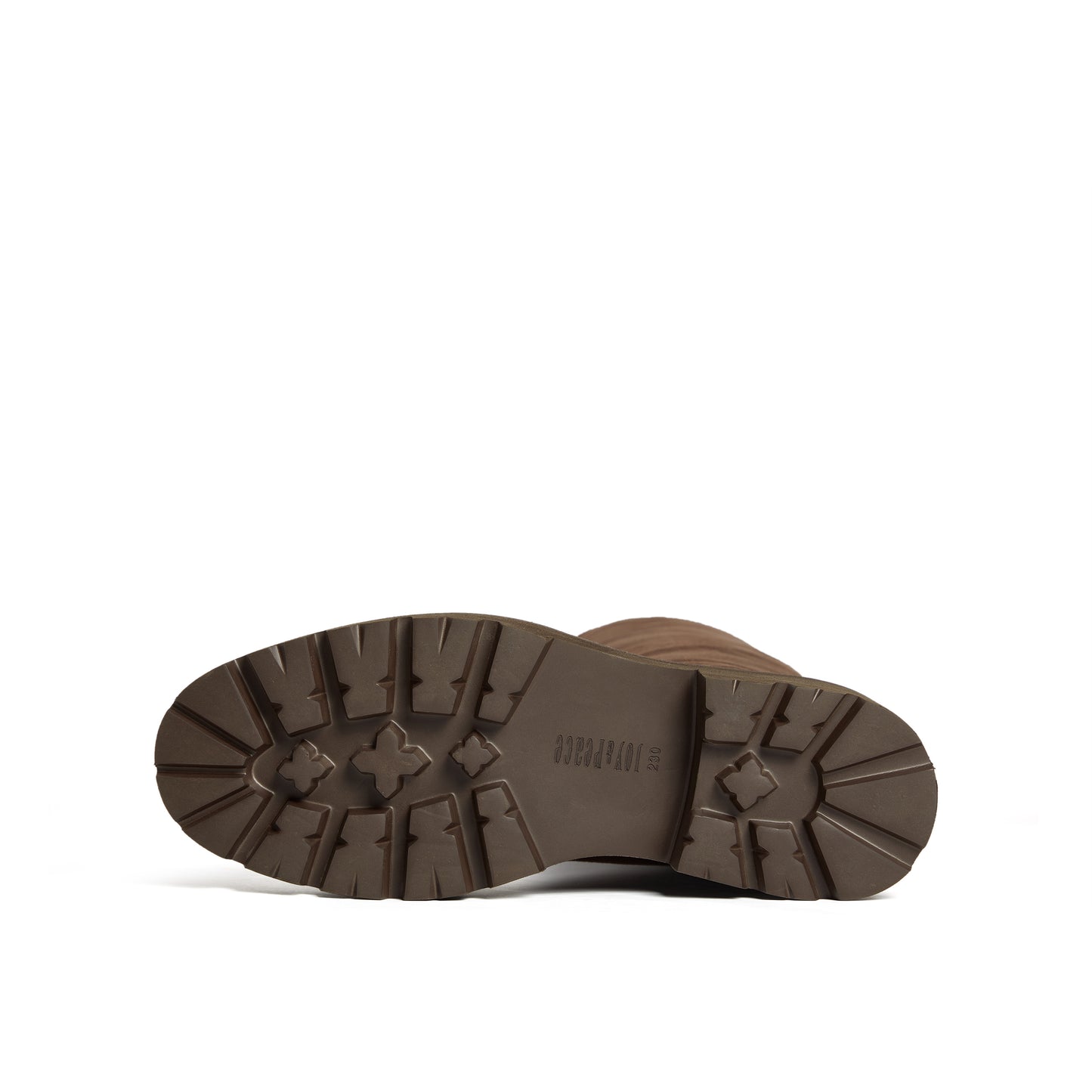 V-Cut Collar Kid Suede Long Boots