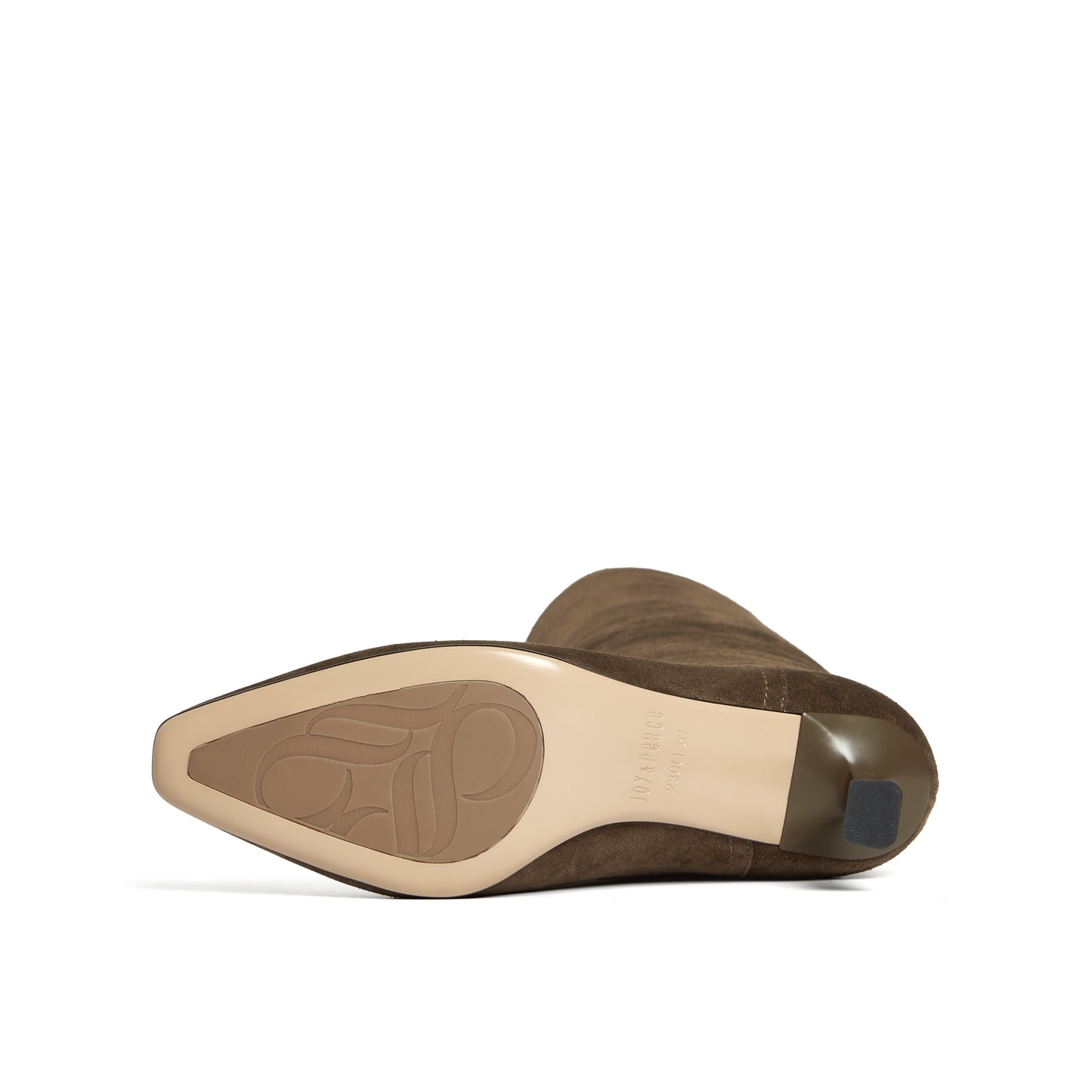 Pointed Toe Calf Split Knee Length Boots