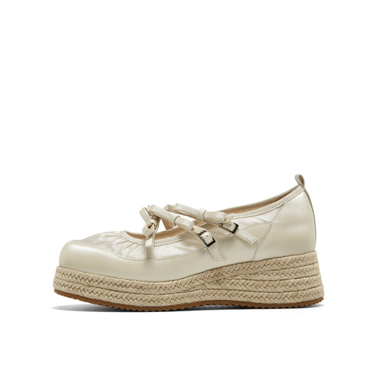Wedged Espadrille Ballet Shoes