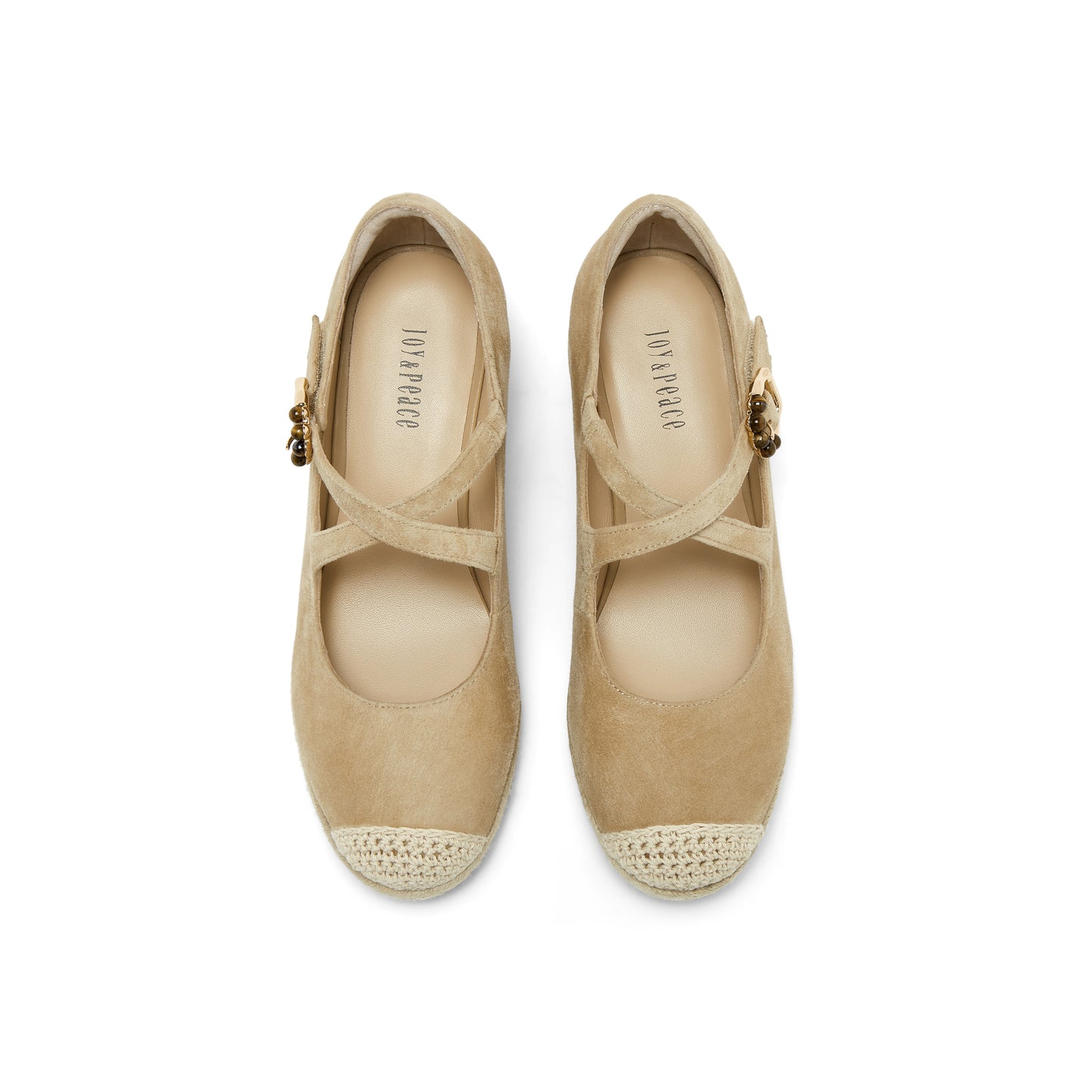 Wedged Espadrille Mary Jane Shoes