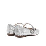 Sequin Mary Jane with Crystal Strap