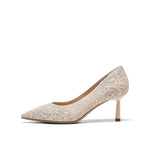 Beaded Lace Pump