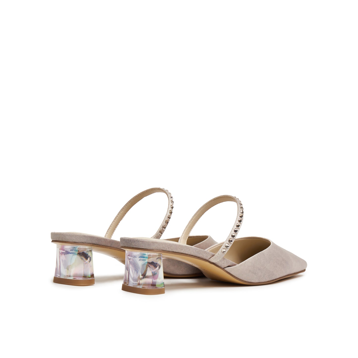 Transparent Heel Mules