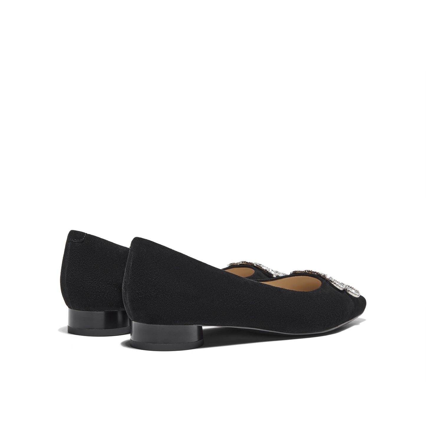 JP Infinity Buckle Block Heel Shoes