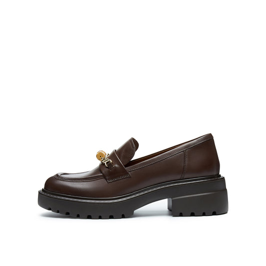 Bamboo Buckle Loafers