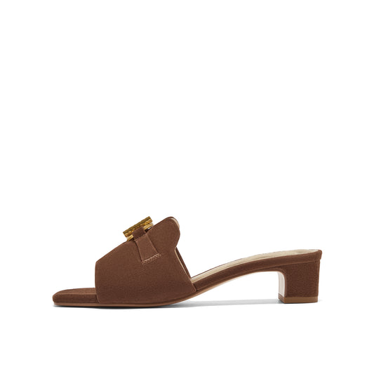 Metal Buckle Sandals