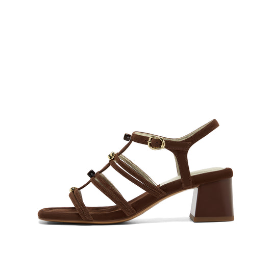 Square-toe Gladitor Sandals