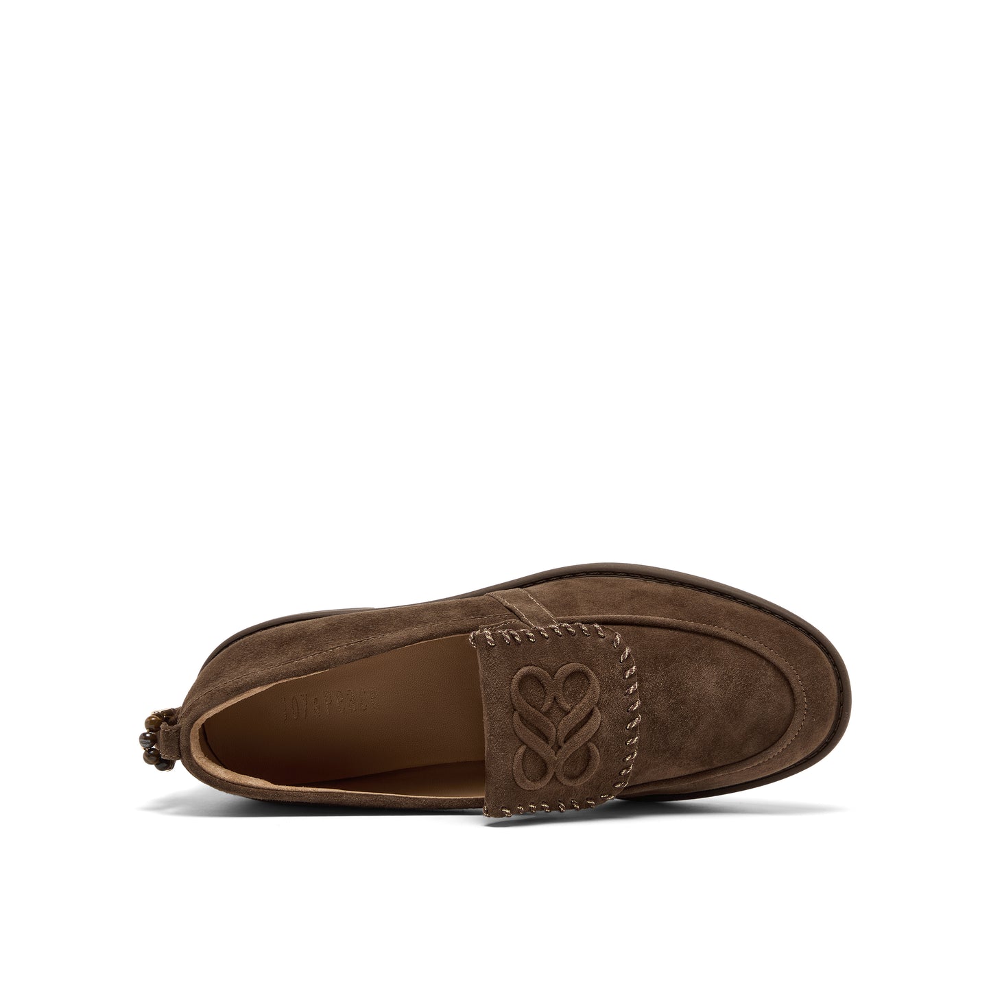 Lapel Kid Suede Loafer