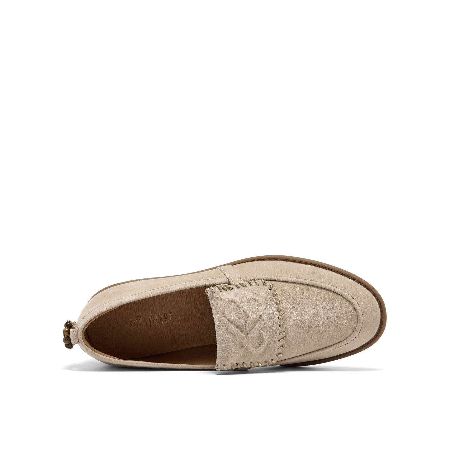 Lapel Kid Suede Loafer