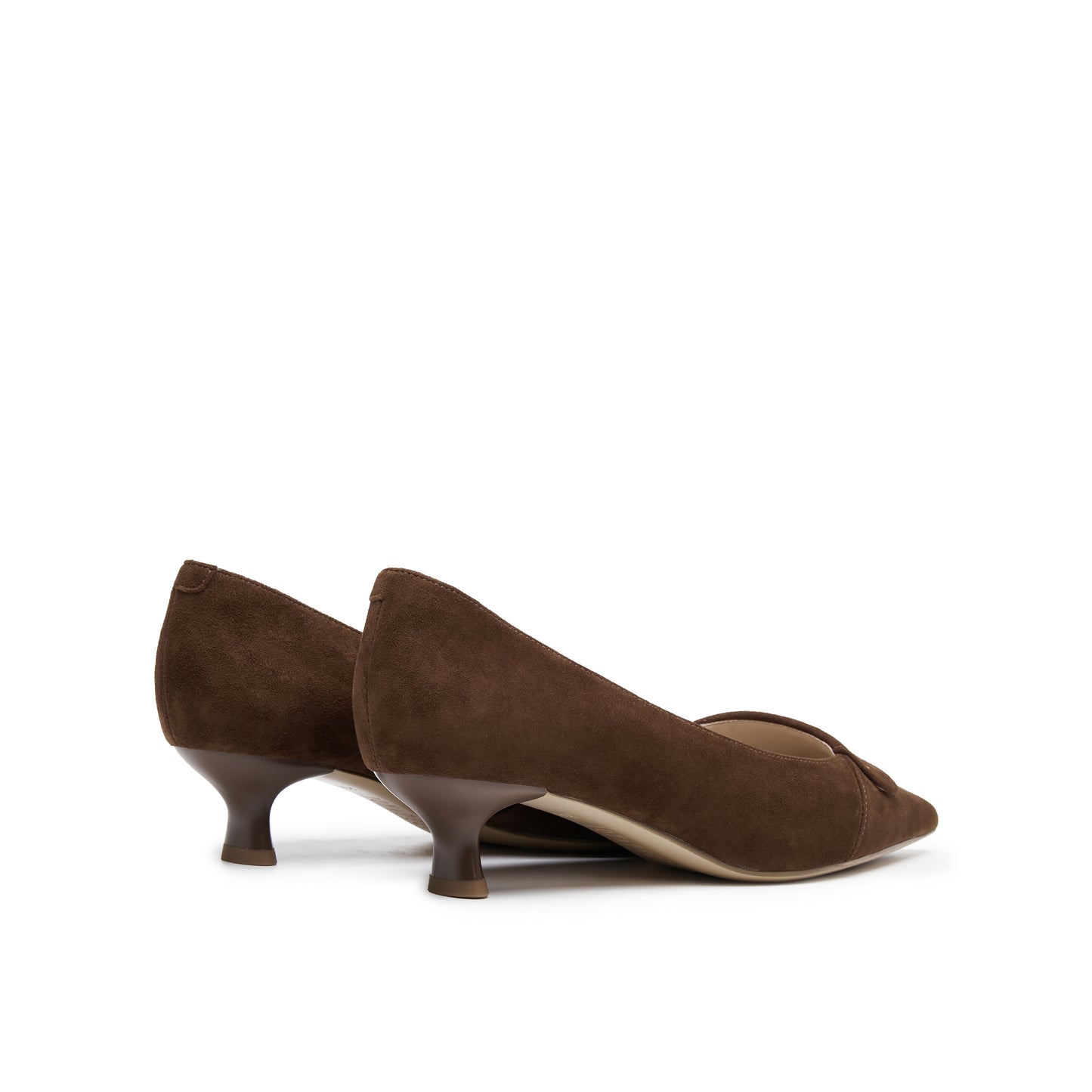 Lapel Mid-heel Pump