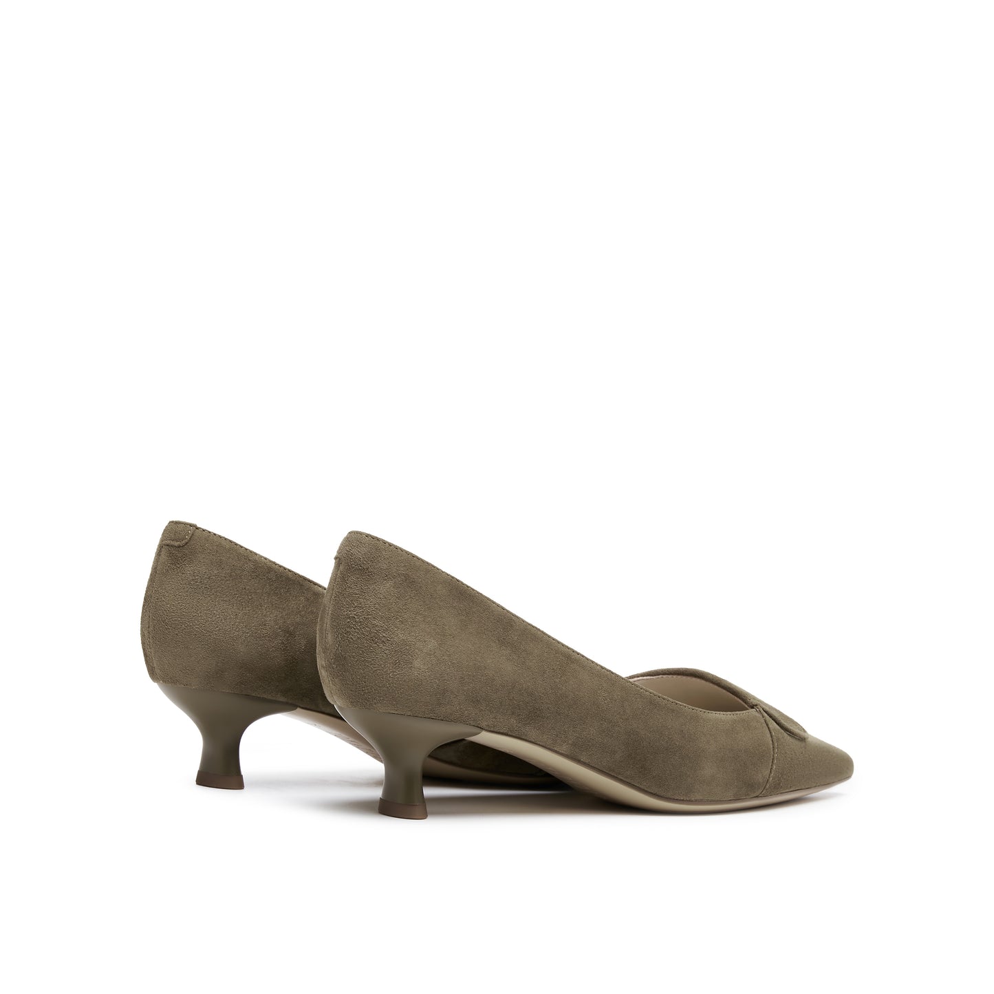 Lapel Mid-heel Pump