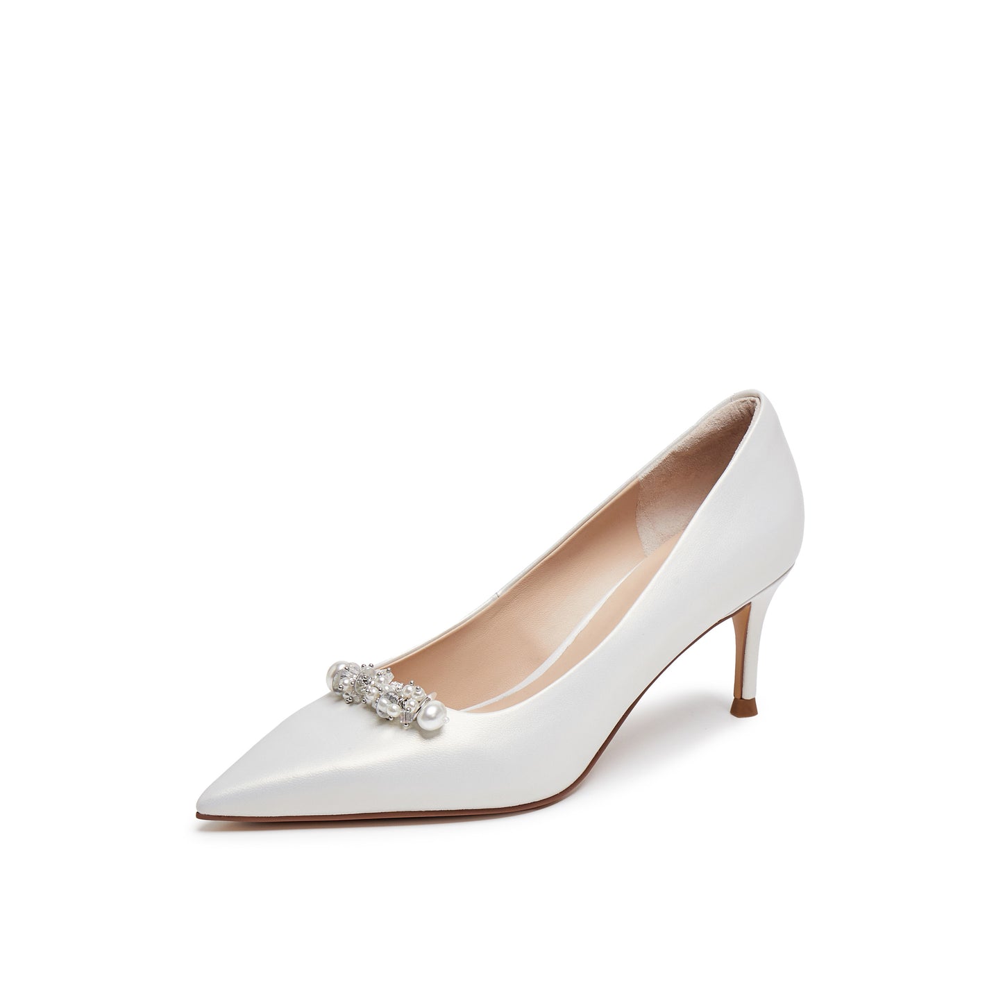 Imitation Pearl Sequin High-heel