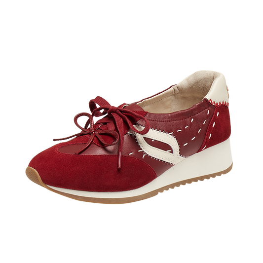 Multi-material Sneakers with Hand-stitched Horse Logo