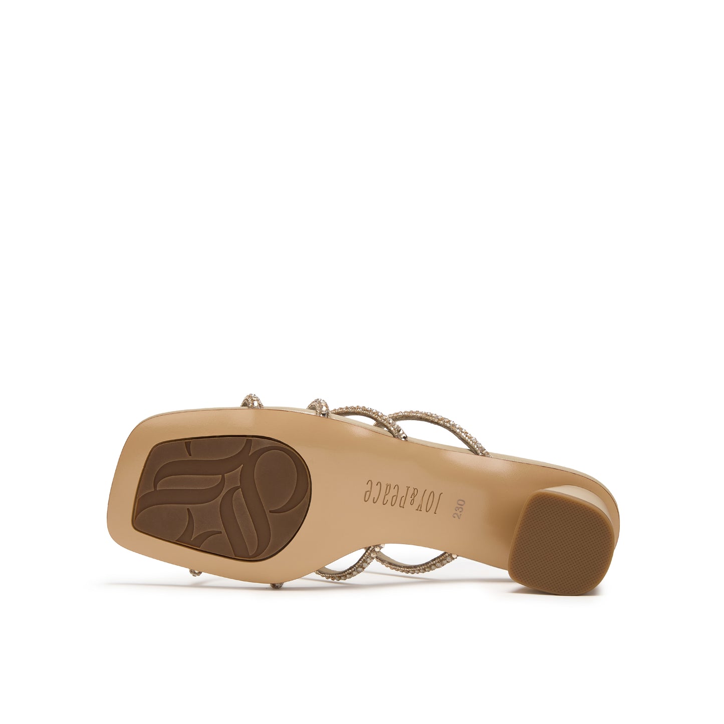 Embellished Strap Blocked-heel Sandals
