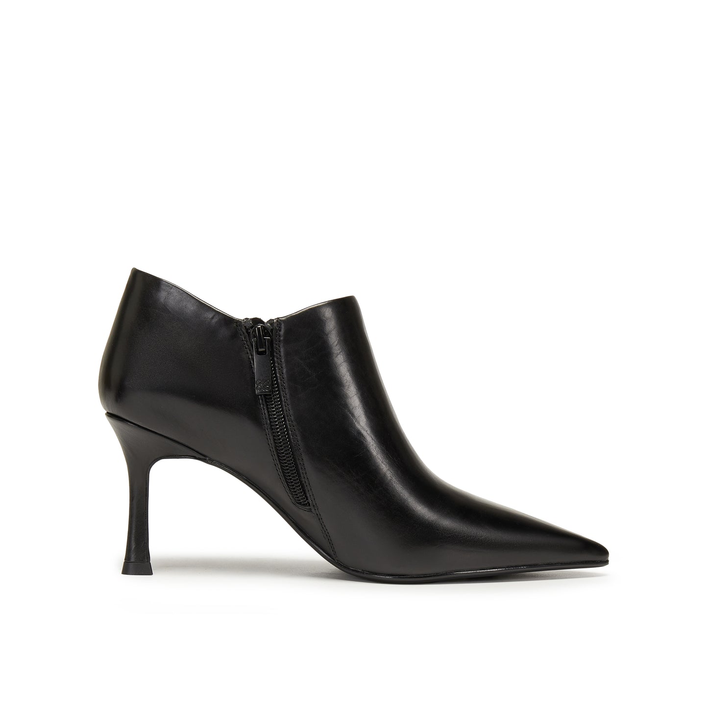 Oil Wax Calf Leather Pointed Toe Ankle Boots