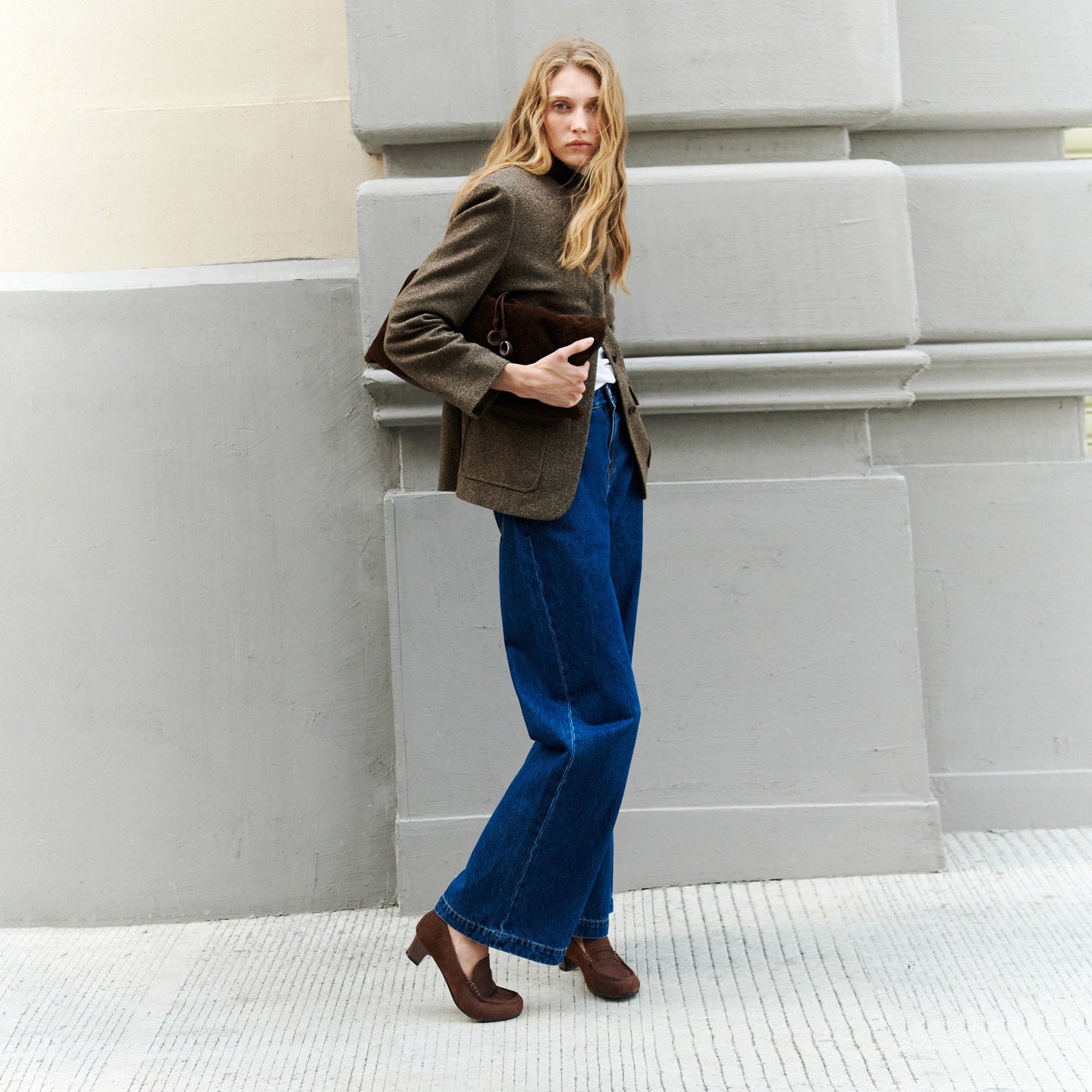 Retro Block Heel Loafers