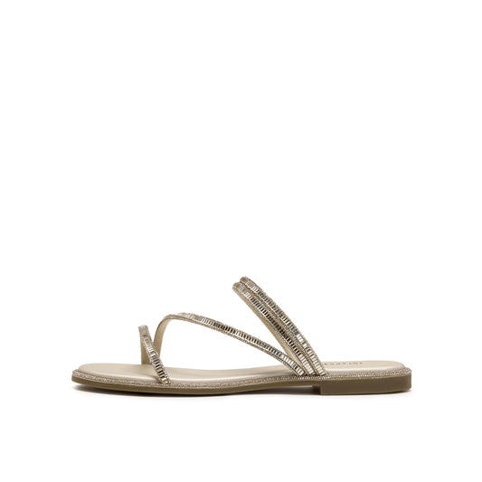 Embellished Strap Flats