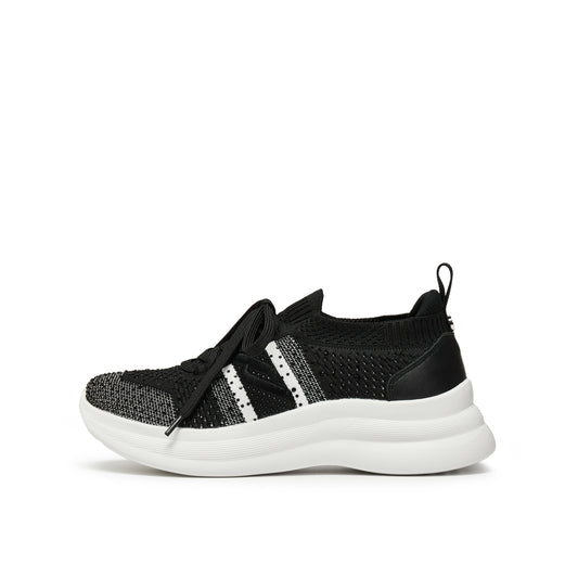 Crystal Knit Slip-On Sneakers
