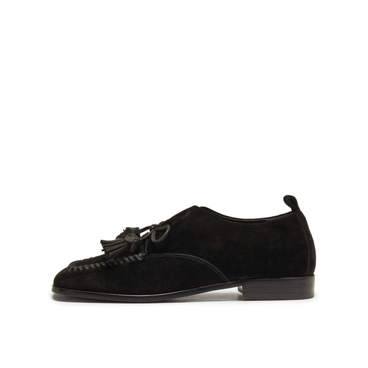 Calf Split Loafers with Tassels