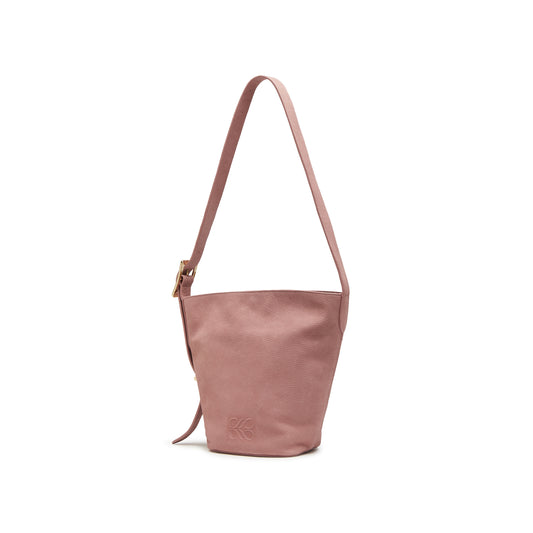 Soft Calf Nubuck Leather Bucket Bag