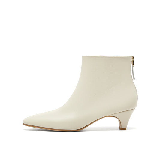 Minimalist Kid Leather Ankle Boots