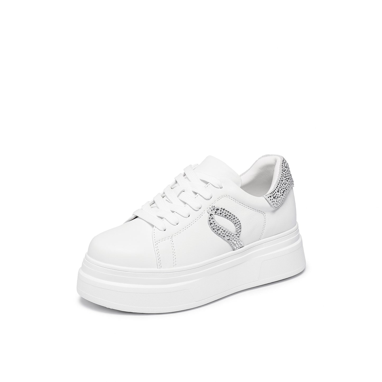 JP Infinity Logo Calf Leather Sneakers