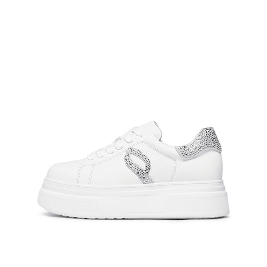 JP Infinity Logo Calf Leather Sneakers