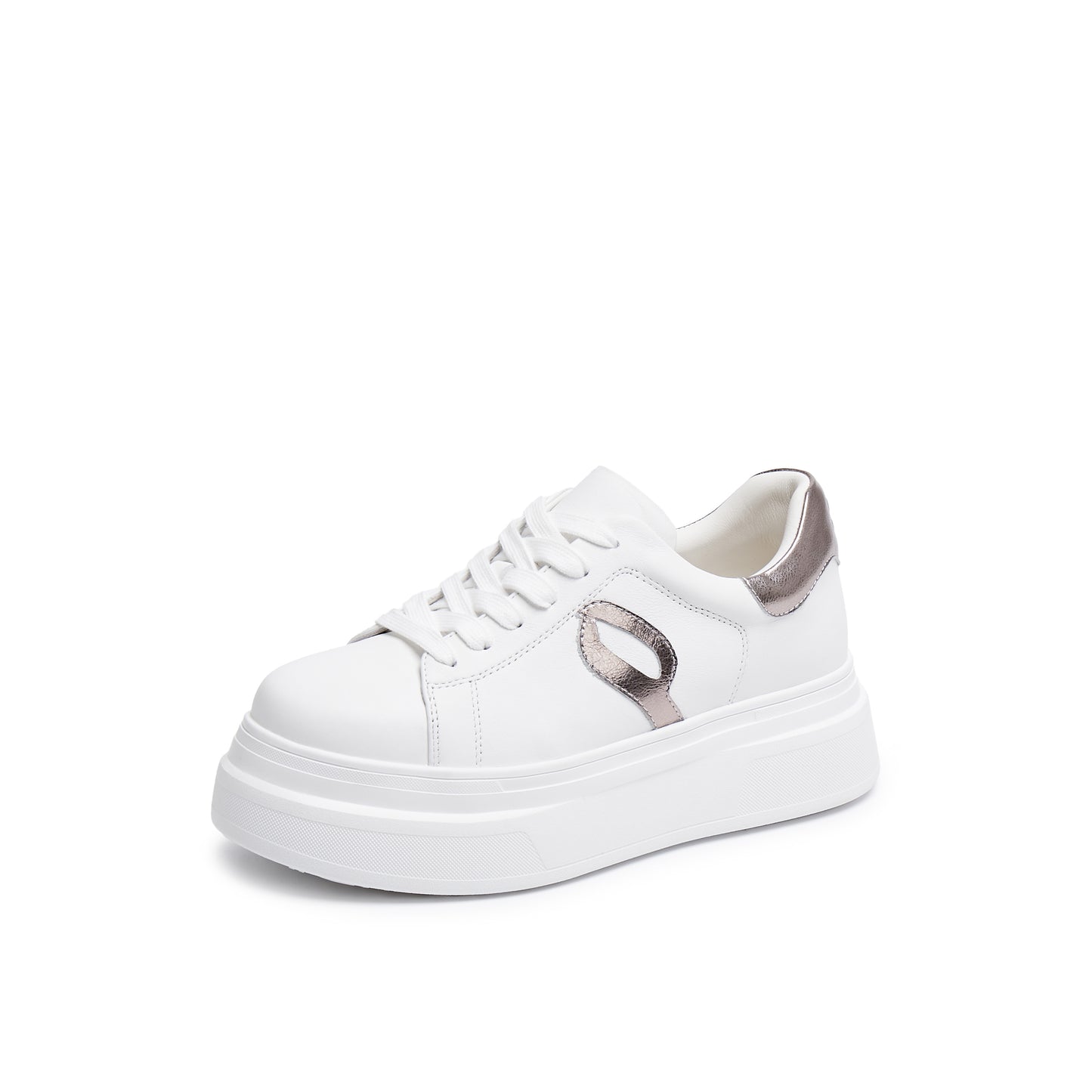 JP Infinity Logo Calf Leather Sneakers