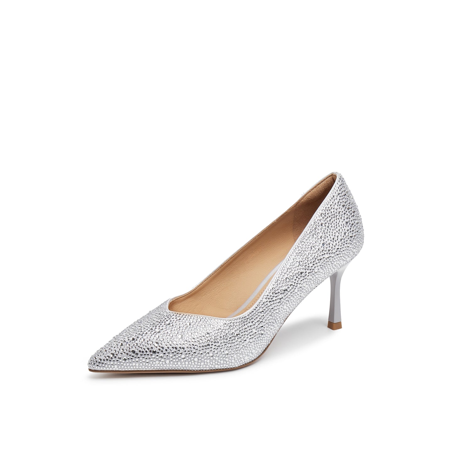 360 Cushy Cushy Embellished Satin Pumps
