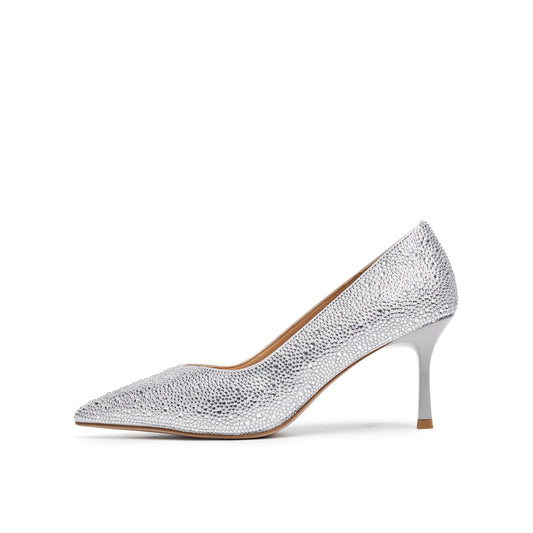 360 Cushy Cushy Embellished Satin Pumps