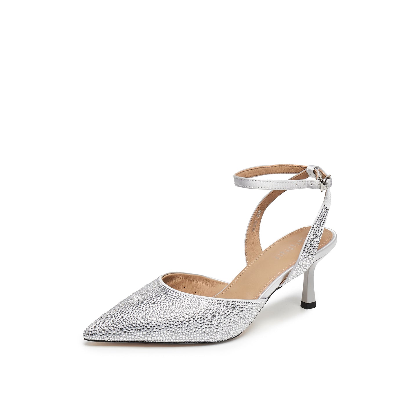 360 Cushy Cushy Embellished Satin Sling Back