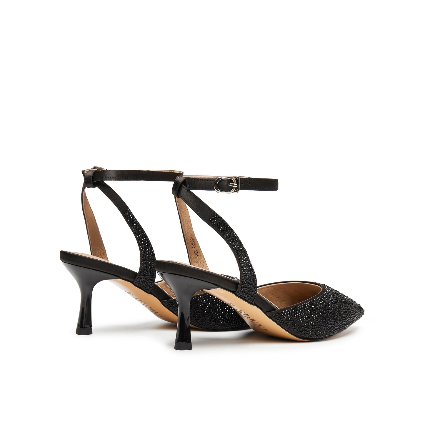 360 Cushy Cushy Embellished Satin Sling Back