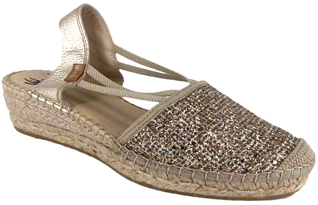 Glitter Ankle-strap Espadrilles