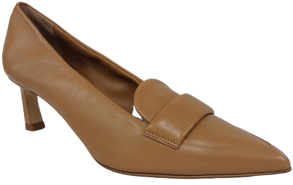 Kid Leather Pointed-Toe Loafers