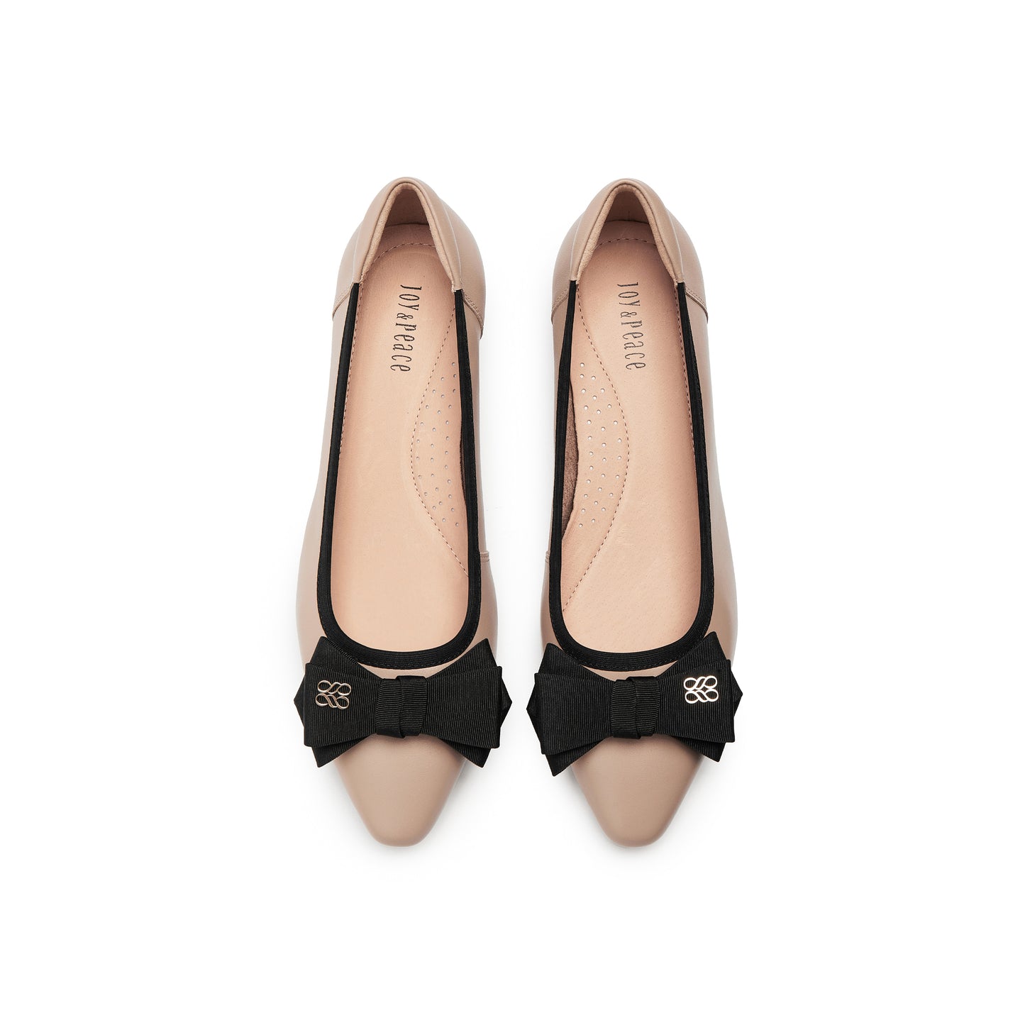 Pointed Toe Mid Heel Pumps with Ribbon
