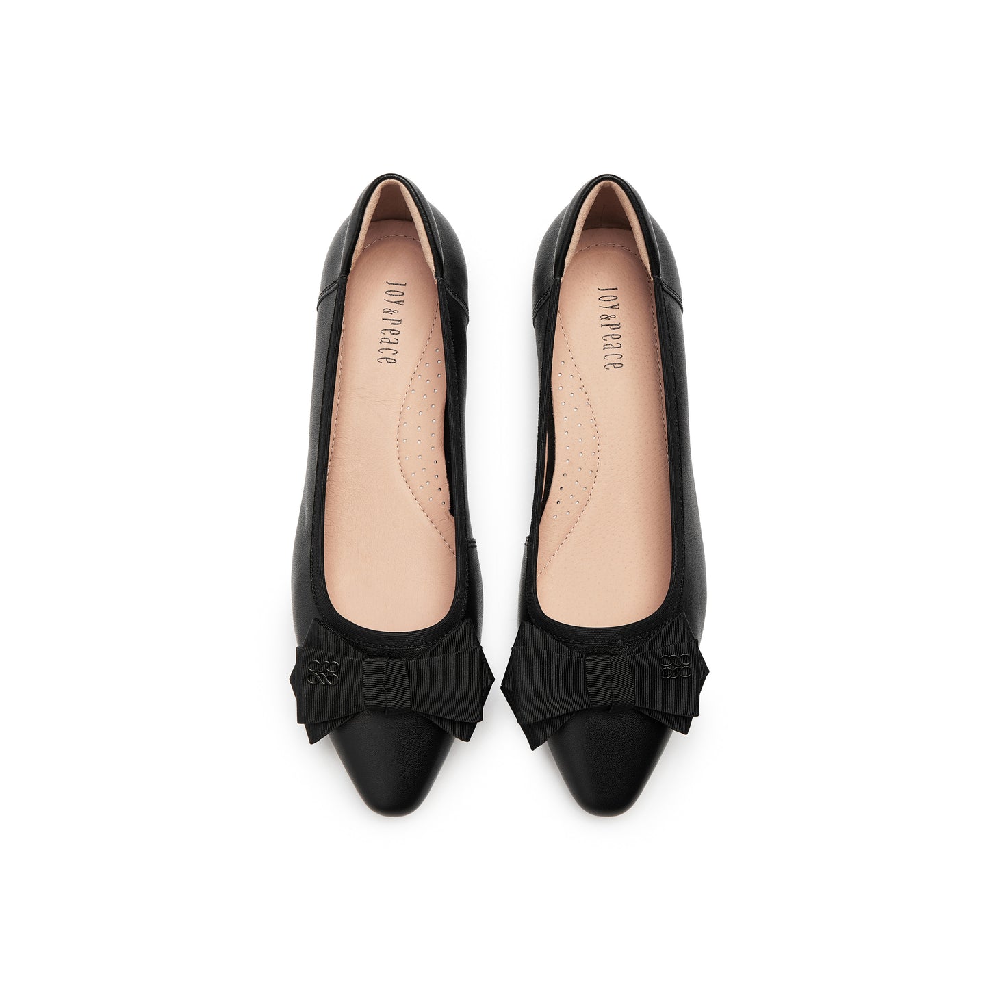 Pointed Toe Mid Heel Pumps with Ribbon