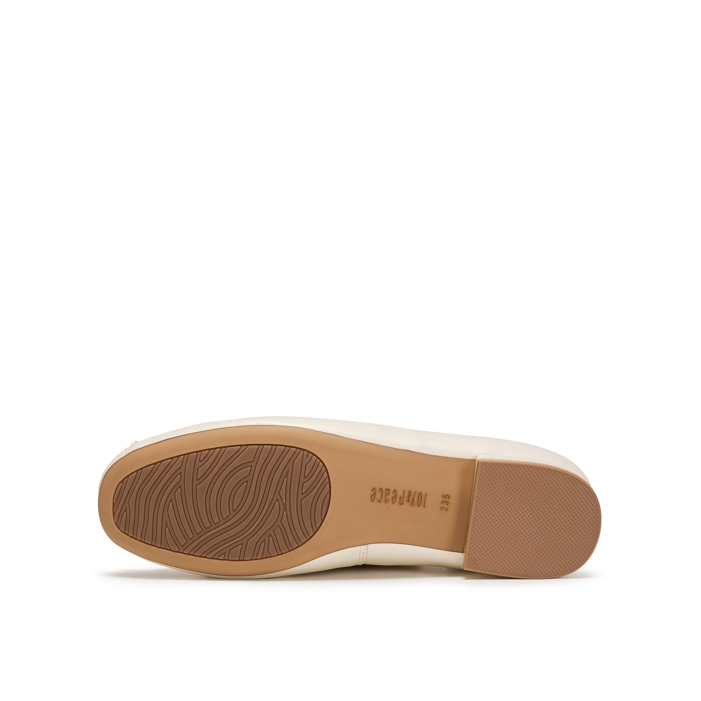 Pearlized Kid Flat Pumps