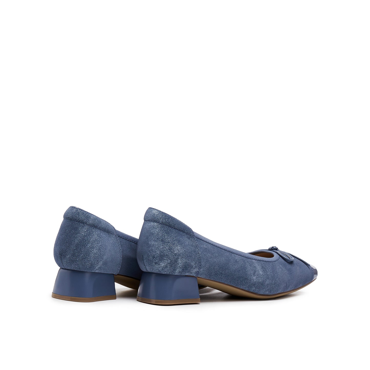 Printed Calf Mid Heel Shoes