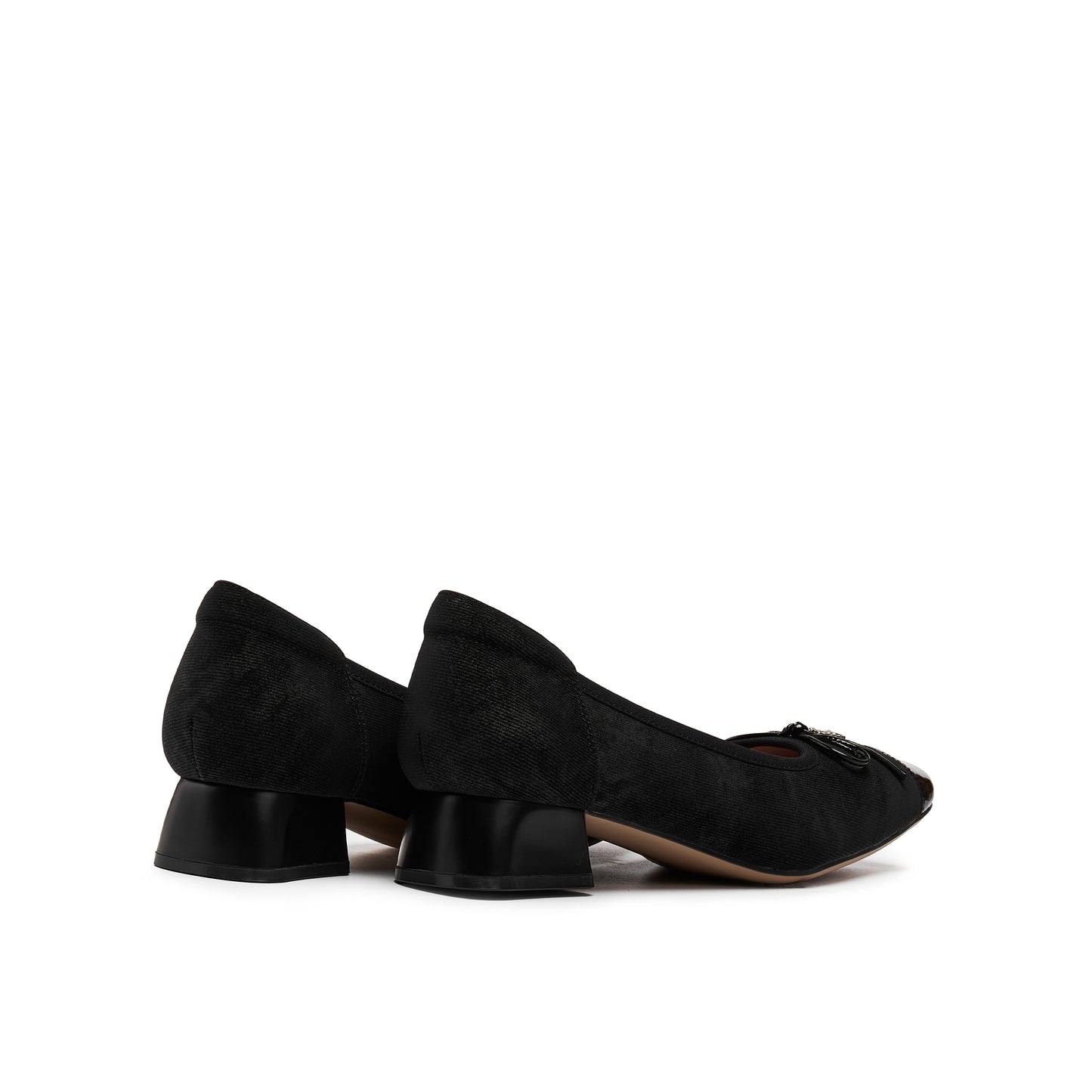 Printed Calf Mid Heel Shoes