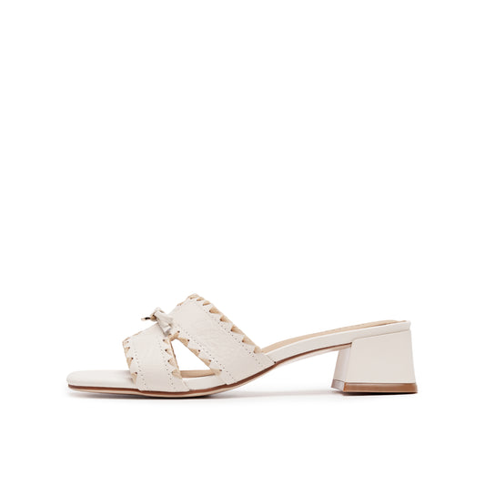 Knot Block Heel Sandals