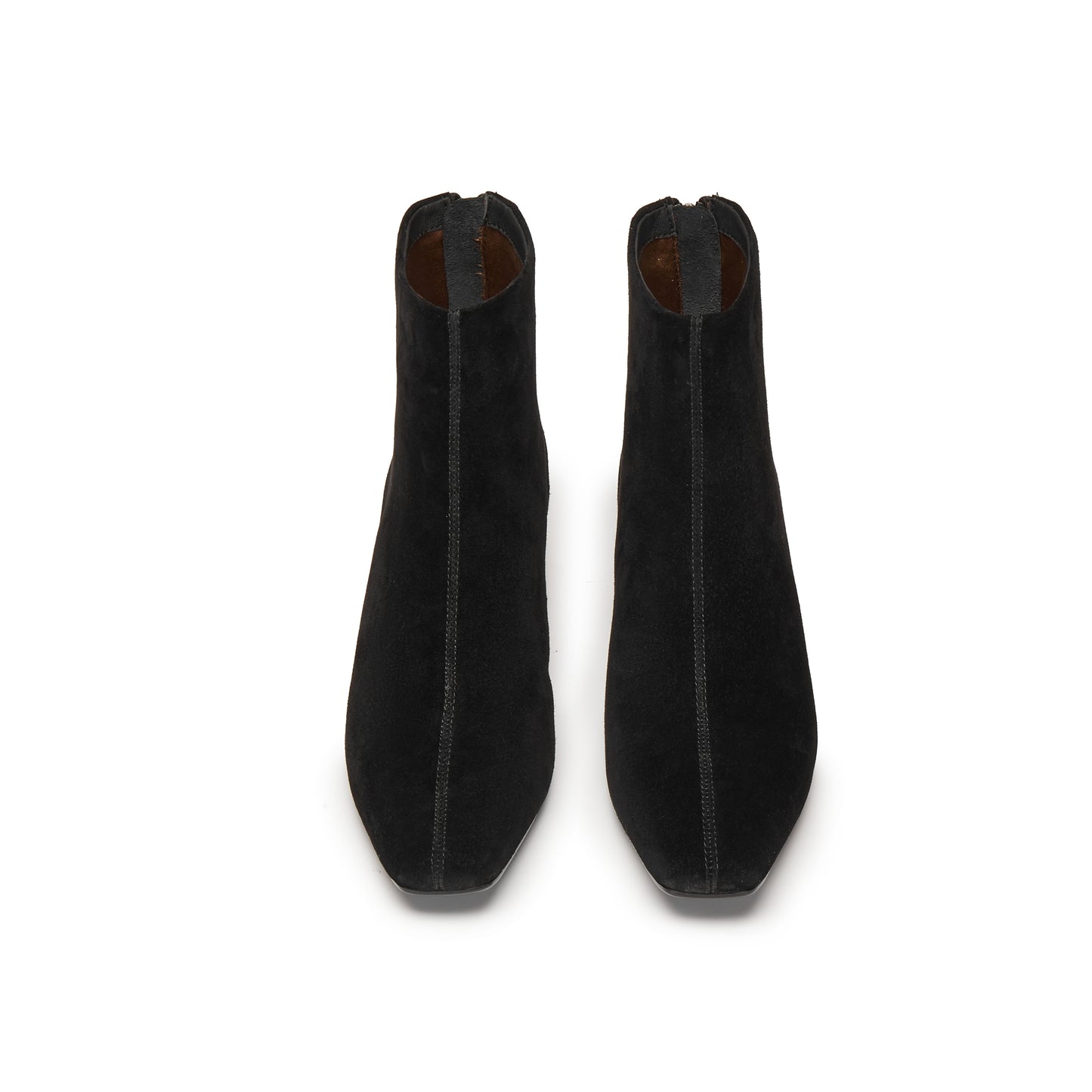 Square-toe Block-heeled Short Boots